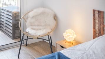 2 slaapkamers, een strijkplank/strijkijzer, wifi, beddengoed