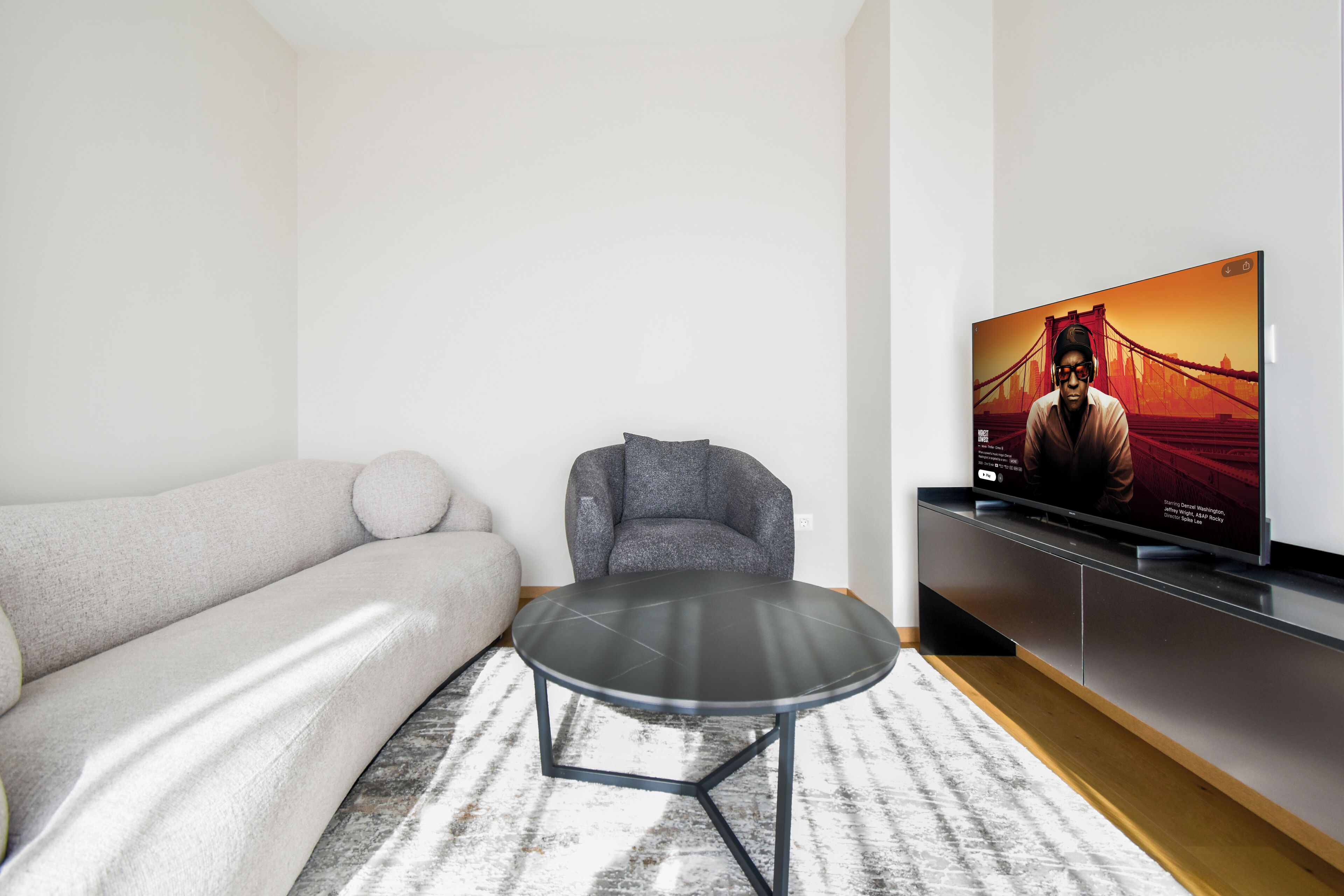 頂級公寓 | 客廳 | 55 吋電視連數碼電視頻道