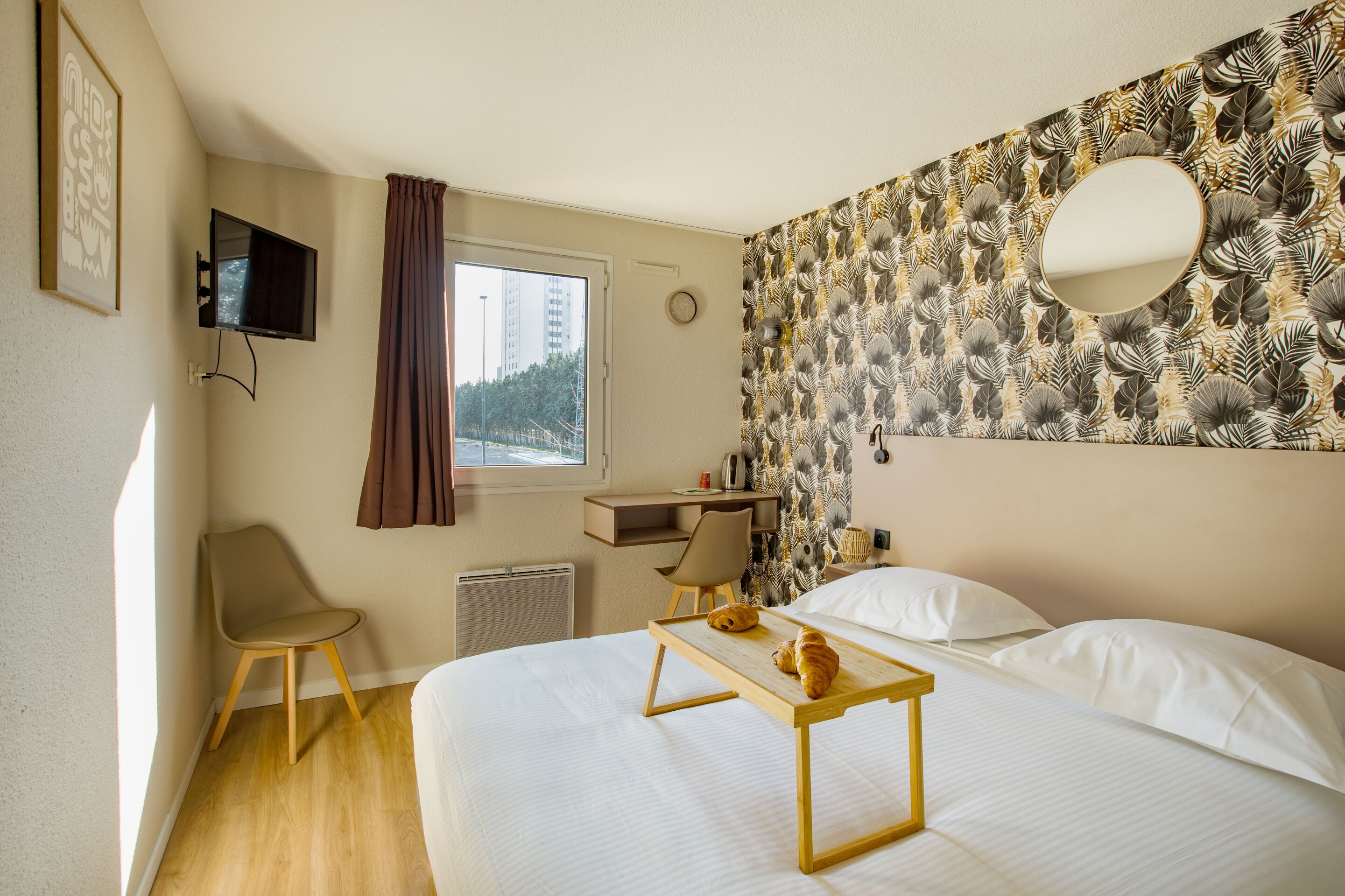 Chambre Double Classique, salle de bains attenante | Bureau, espace de travail pour ordinateur portable, Wi-Fi gratuit