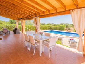 Outdoor dining - Villa Son Sala Nou mit privatem Pool by Interhome (Campos)
