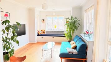 Televisión, chimenea