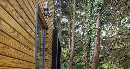 Ty Branwen-Luxury Woodland Lodge with Stunning Views