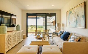 Living area - Vermare | Golf & Pool View Apartment Cap Cana (Bavaro)