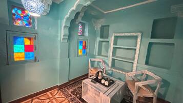 Classic Double Room, Courtyard View | Laptop workspace, free WiFi