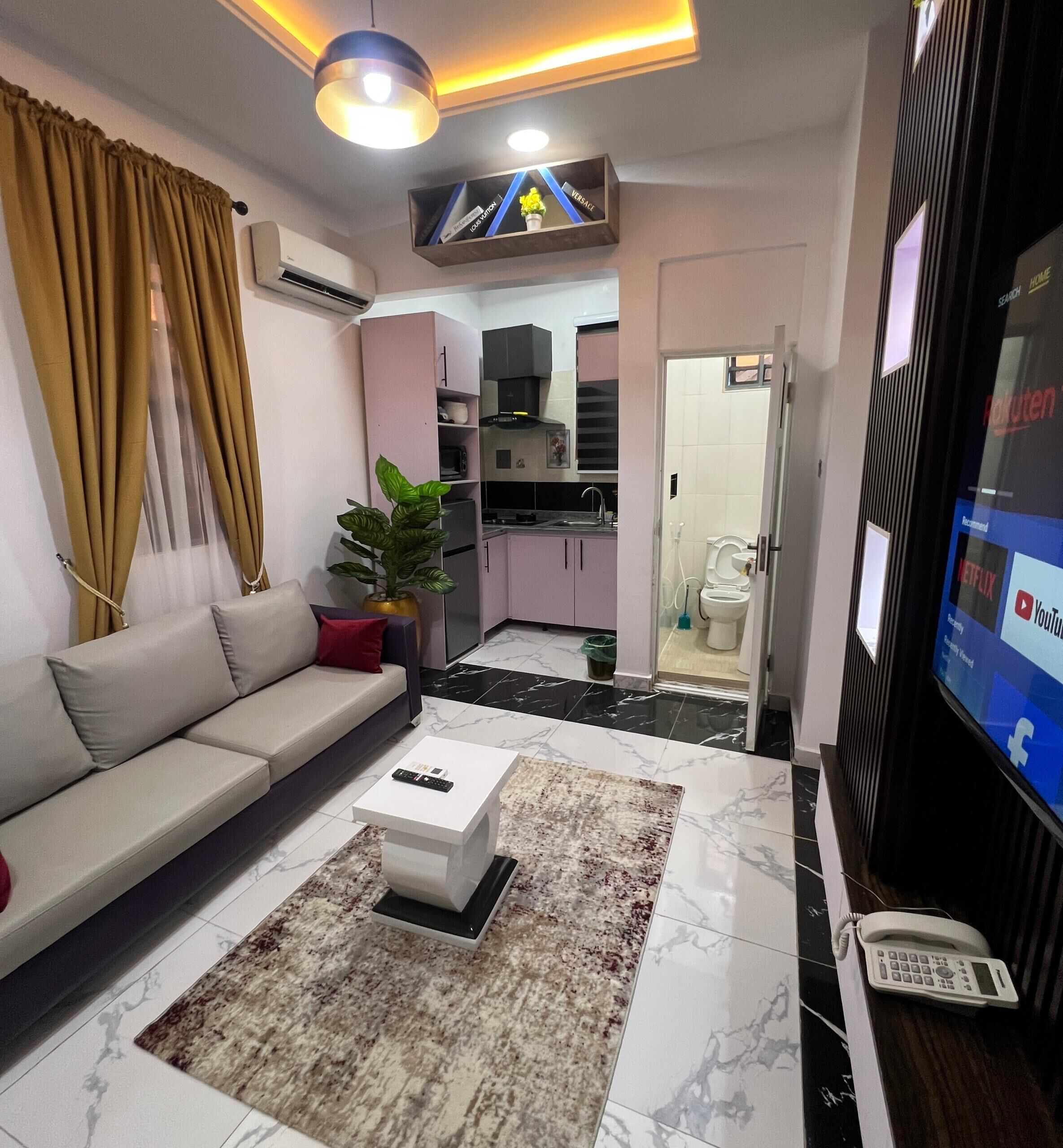 Huoneisto, 2 makuuhuonetta | Oleskelualue | Älytelevisio, Netflix, Hulu, ensi-iltaelokuvia