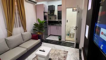 Huoneisto, 2 makuuhuonetta | Oleskelualue | Älytelevisio, Netflix, Hulu, ensi-iltaelokuvia