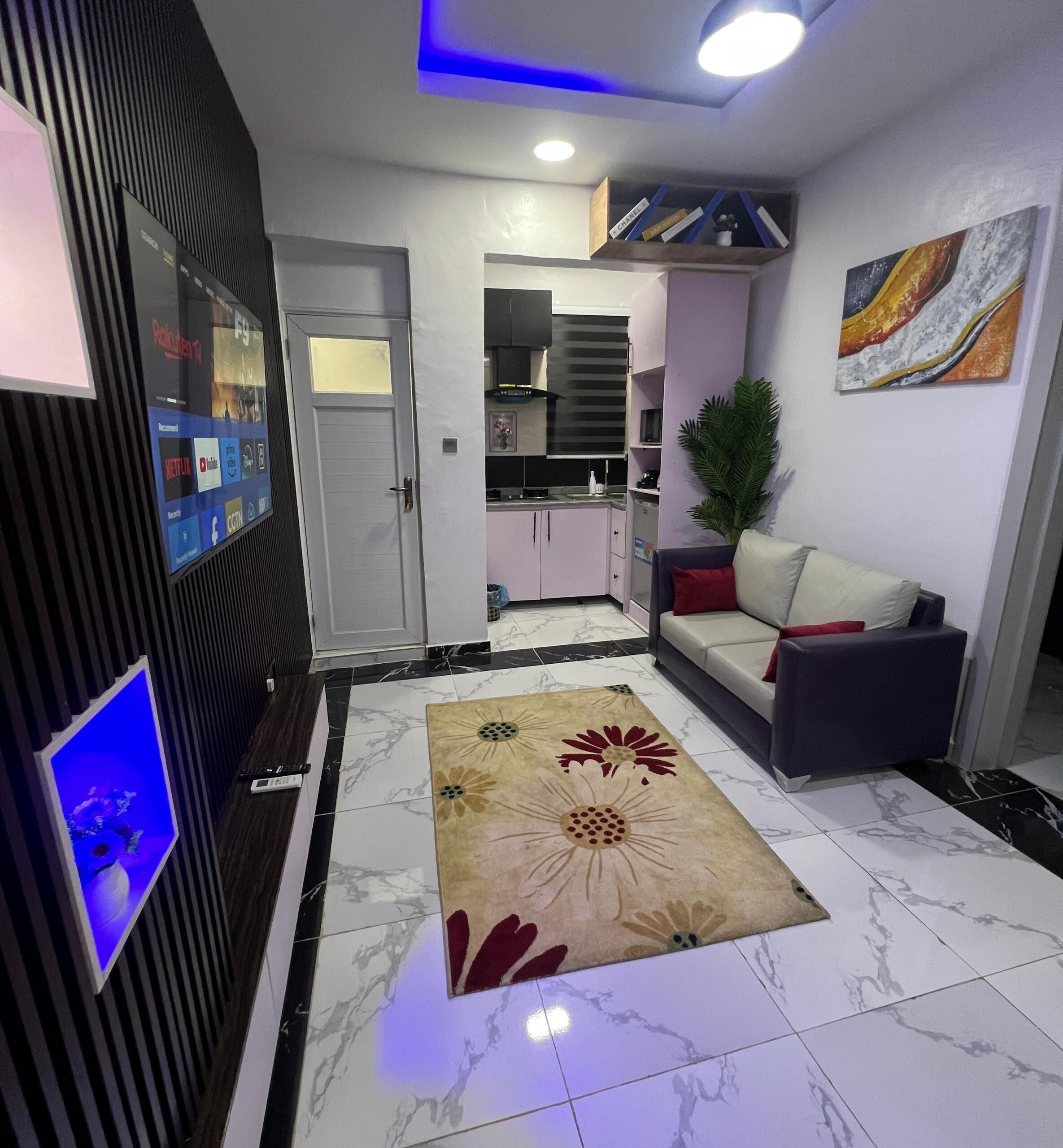 Huoneisto, 1 makuuhuone | Oleskelualue | Älytelevisio, Netflix, Hulu, ensi-iltaelokuvia