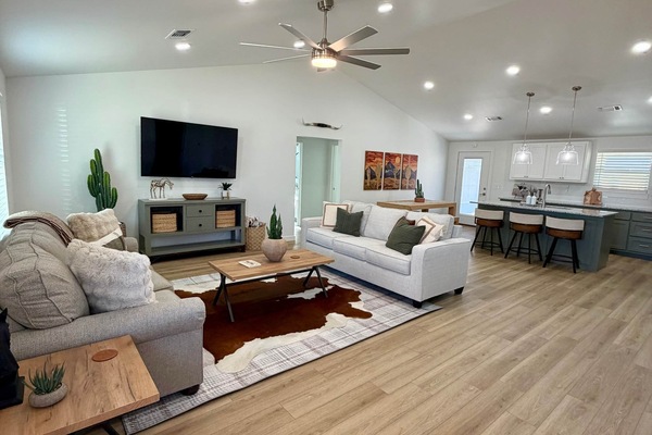 Living Room + Kitchen