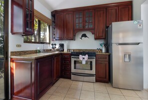 Fridge, microwave, oven, stovetop - Charming 2BR Condo w/ Pool • 1 Block to Coco Beach (Coco)