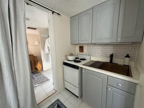 Private kitchen - Peaceful 1-bedroom apartment suite in cool Santa Cruz near the beach (Santa Cruz)