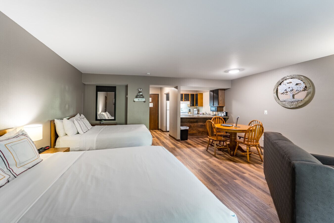 1 slaapkamer, een bureau, wifi