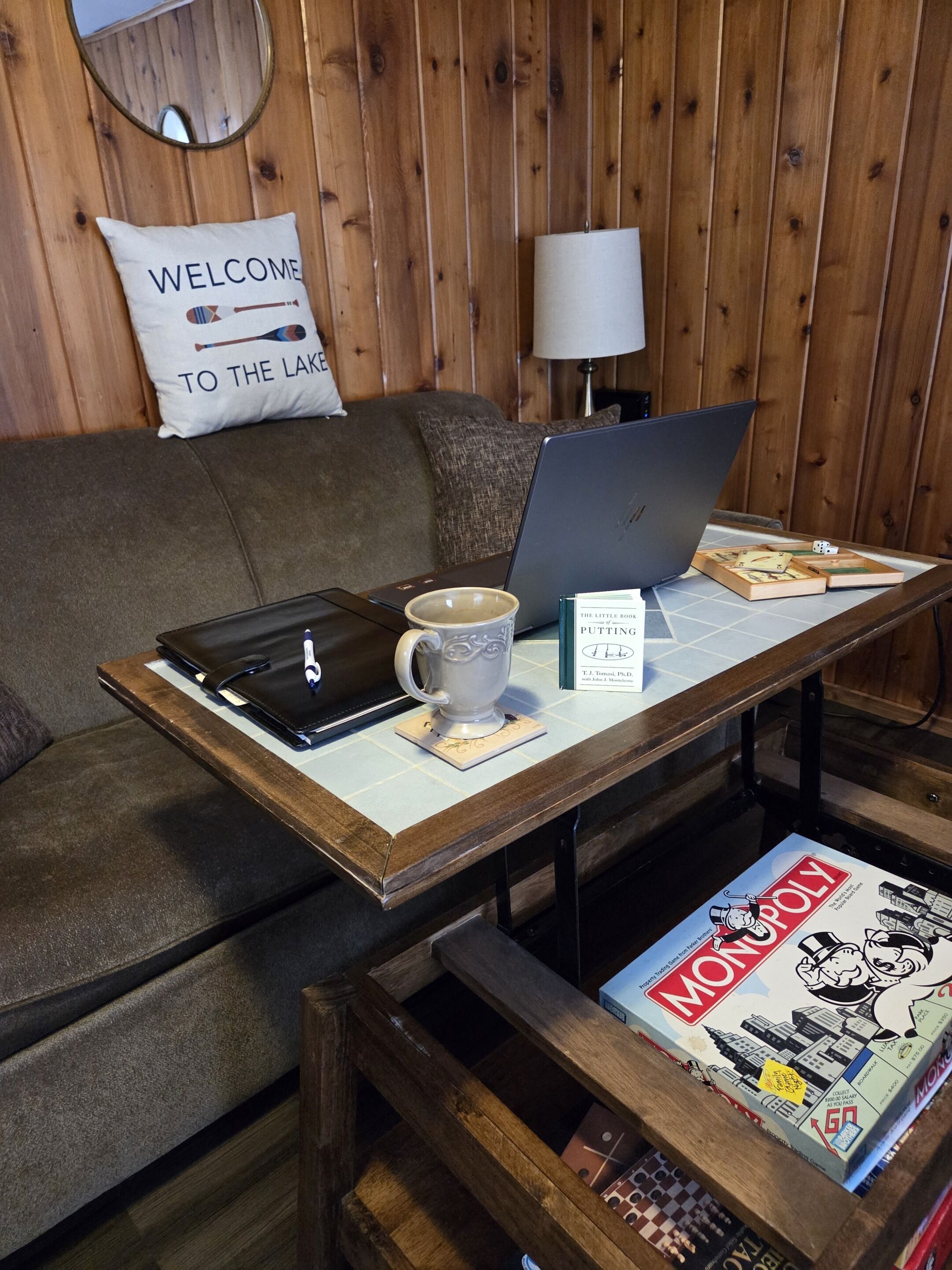 Cottage Tradition, salle de bains privée, vue lac (Newton Lake) | Bar lounge