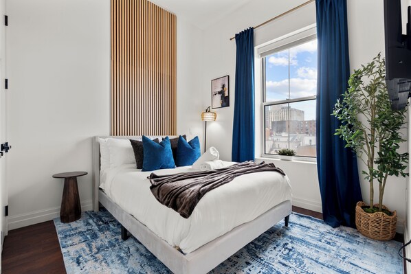 2 makuuhuonetta, silitysrauta/-lauta, ilmainen Wi-Fi, vuodevaatteet