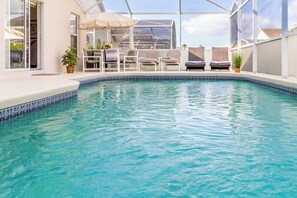 Pool - Spacious 5-bedroom villa in serene Davenport with AC comfort (Davenport)