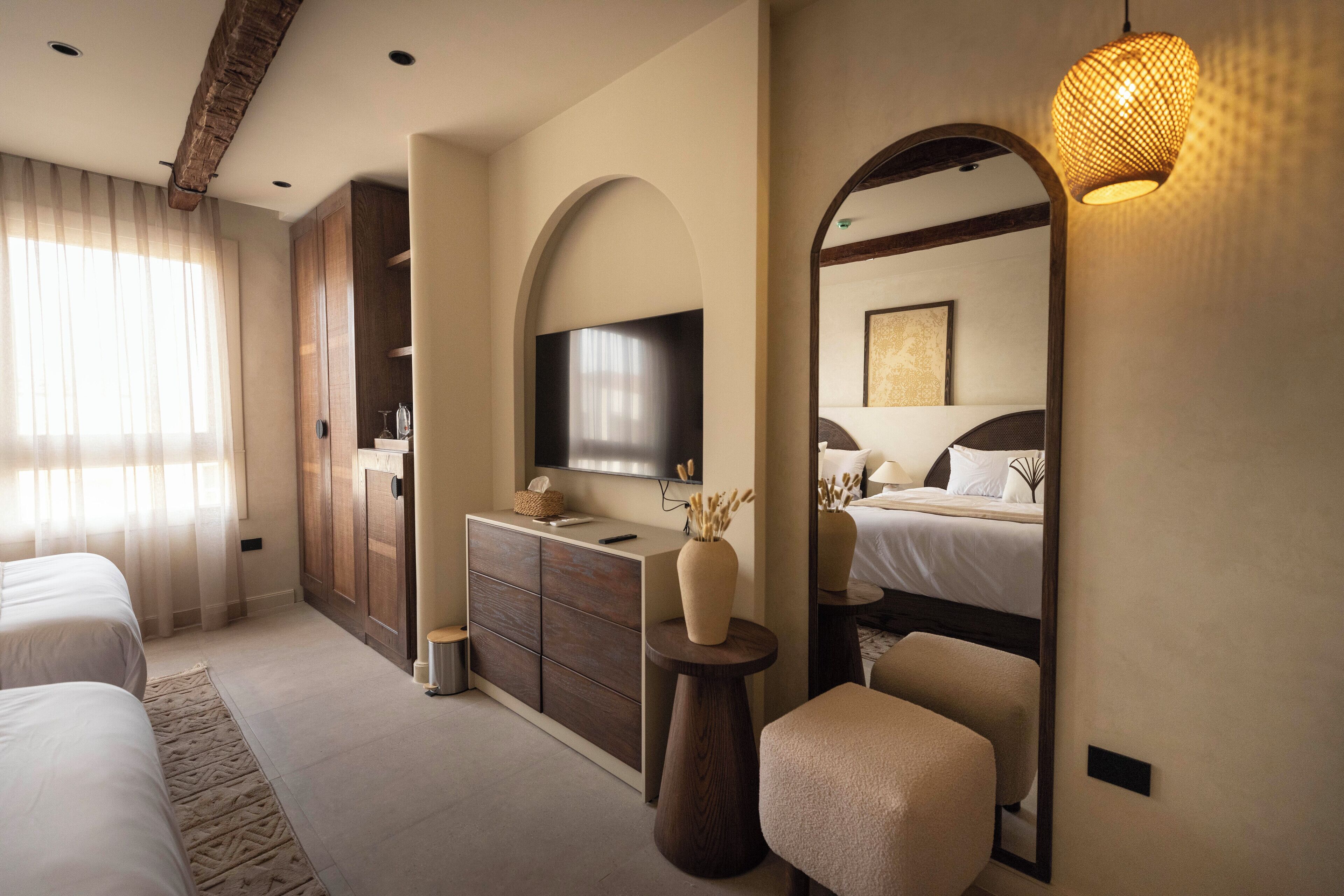 Deluxe Triple Room, Multiple Beds, Mountain View | Free WiFi, bed sheets