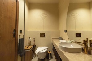 Camera Deluxe, 1 letto queen, vista montagna | Bagno