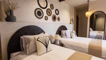 Habitación Deluxe, 2 camas individuales, vistas a la montaña | Wifi gratis y ropa de cama