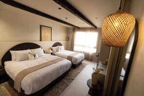 Deluxe Triple Room, Multiple Beds, Mountain View | Free WiFi, bed sheets - Pyramids Pavilion Boutique Hotel (Giza)