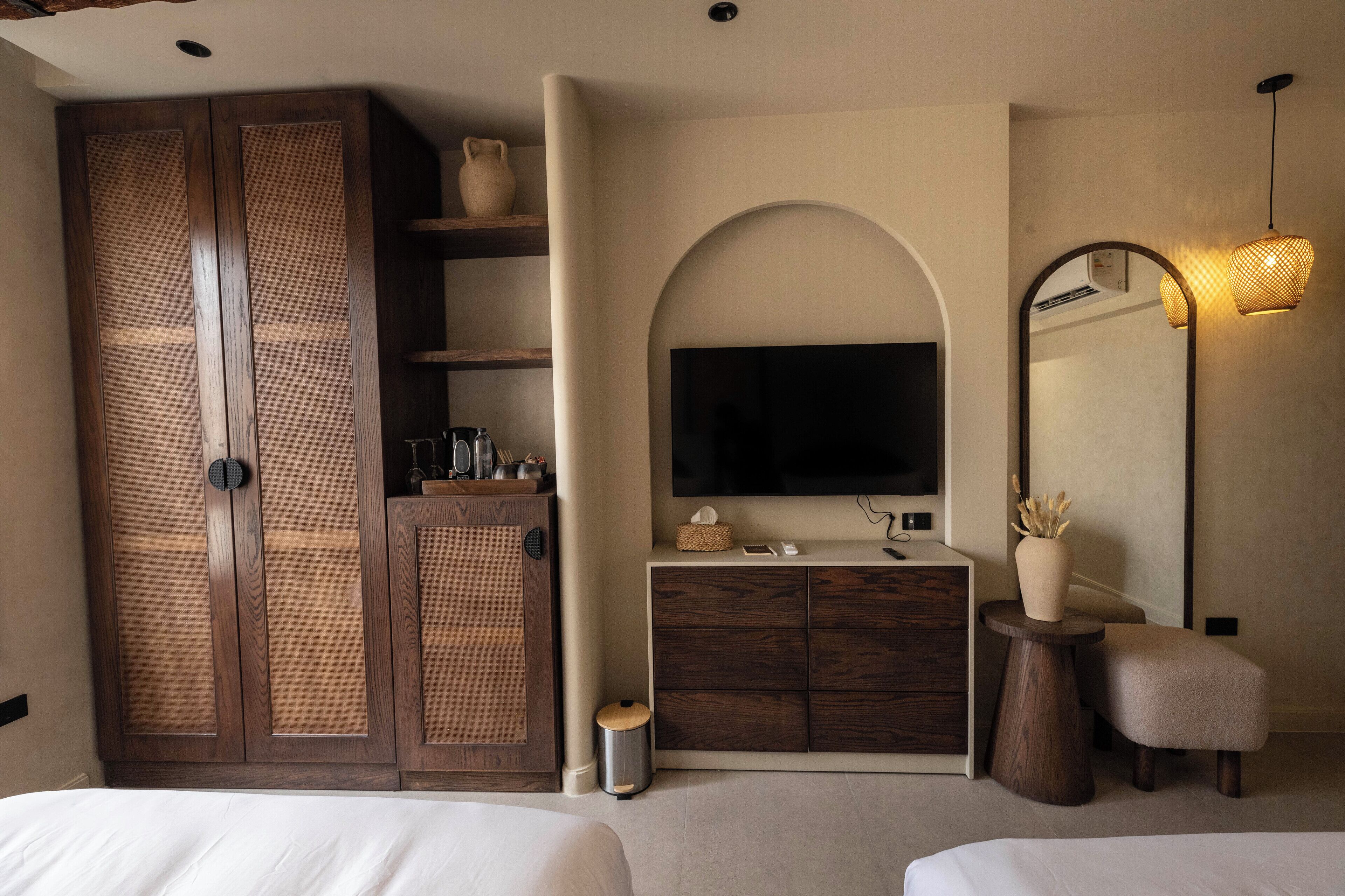 Kamar Triple Deluks, Beberapa Tempat Tidur, pemandangan gunung | Wi-Fi gratis dan seprai linen