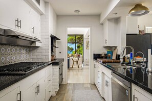 Fridge, microwave, oven, stovetop - Directly on Beach! Secluded Oceanfront Estate with Casita, Private Pool & Spa (Montecito)