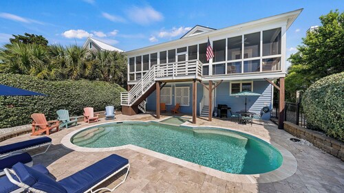 Historic Retreat Near Beach w/ Pool 306 Charleston Blvd Roosevelt Retreat by Avantstay