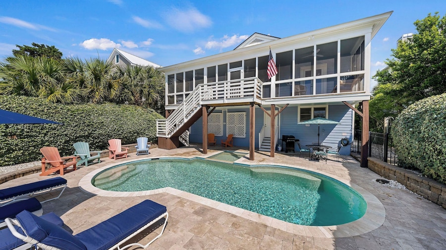 Historic Retreat Near Beach w/ Pool 306 Charleston Blvd Roosevelt Retreat by Avantstay