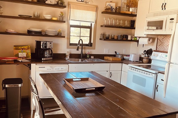 Kitchen with stove n dishwasher