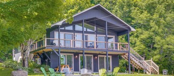 Seymour Lake Across St! Scenic Home w/ Hot Tub