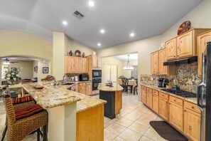 Fridge, microwave, oven, stovetop - Luxe Pool, BBQ & Backyard Paradise! (Goodyear)