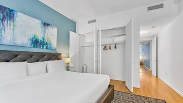1 bedroom, iron/ironing board, bed sheets