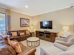 TV, table football - Charming 8BR Home with Private Pool/Spa, By Disney (Kissimmee)