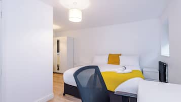 Blackout drapes, iron/ironing board, free WiFi