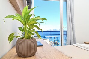 Chambre Standard Double ou avec lits jumeaux, vue mer | Coffres-forts dans les chambres, rideaux occultants, Wi-Fi gratuit