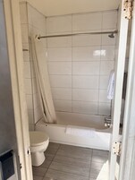 Room, 1 Queen Bed, Smoking | Bathroom | Towels, soap, shampoo, toilet paper