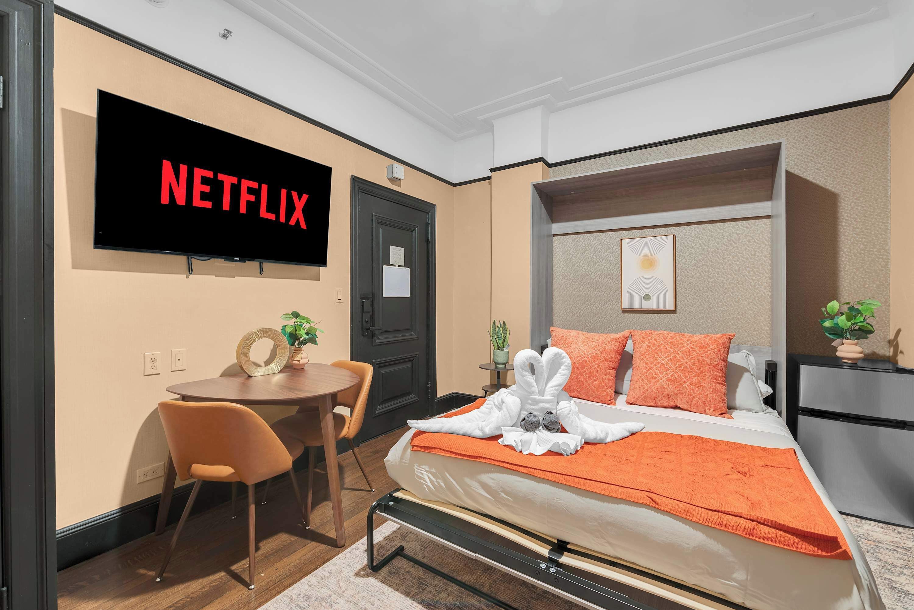 1 soverom, strykejern/-brett, wi-fi (inkludert) og sengetøy