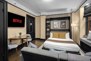 1 makuuhuone, silitysrauta/-lauta, vauvan matkasänky, ilmainen Wi-Fi