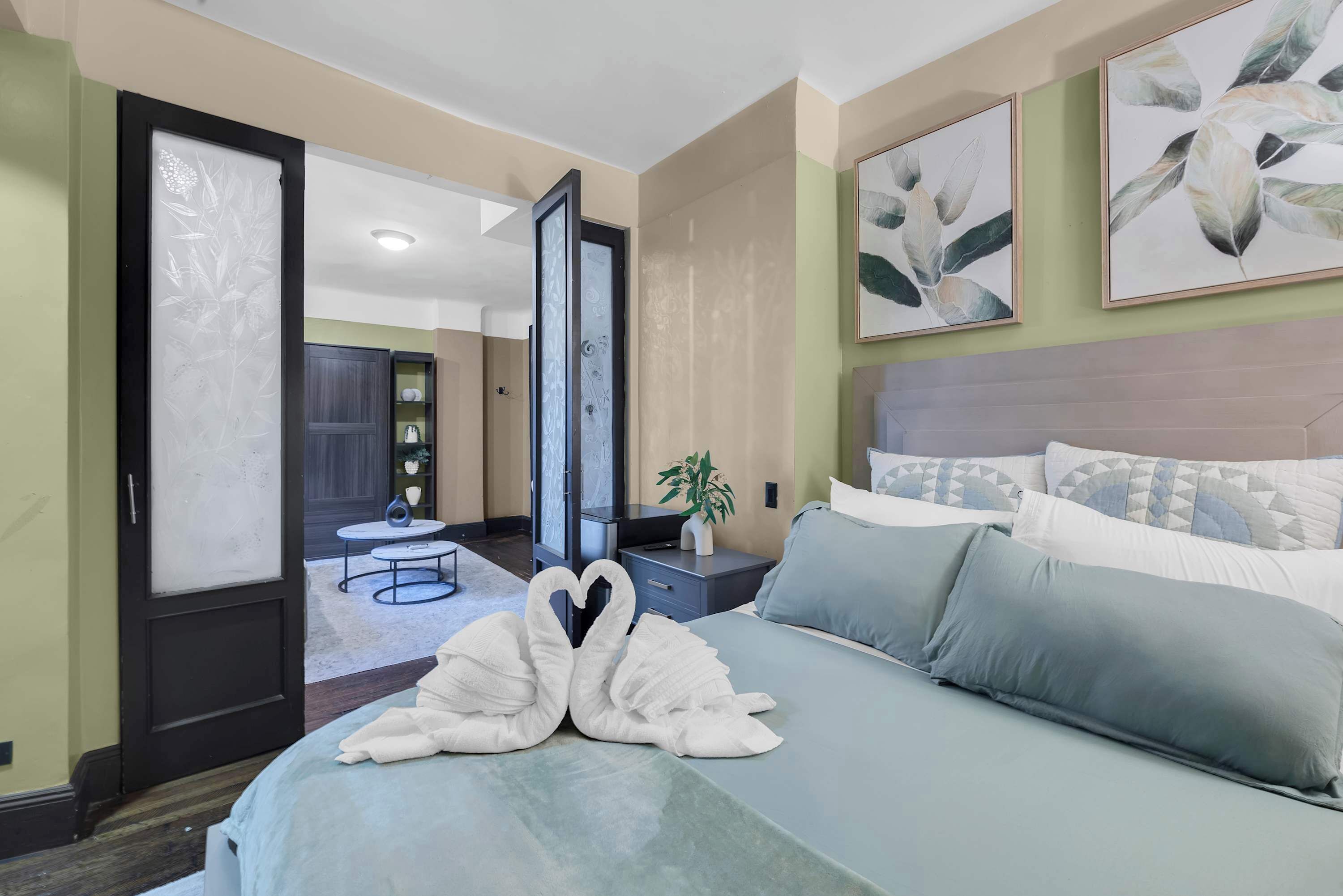 1 室のベッドルーム、アイロン / アイロン台、旅行用ベビーベッド、WiFi (無料)