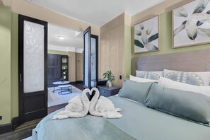 1 室のベッドルーム、アイロン / アイロン台、旅行用ベビーベッド、WiFi (無料)