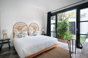 2 bedrooms, desk, iron/ironing board, free WiFi - Enclosed Airconditioned Living / 6 Minute Walk to Beach / Private Butler (Seminyak)