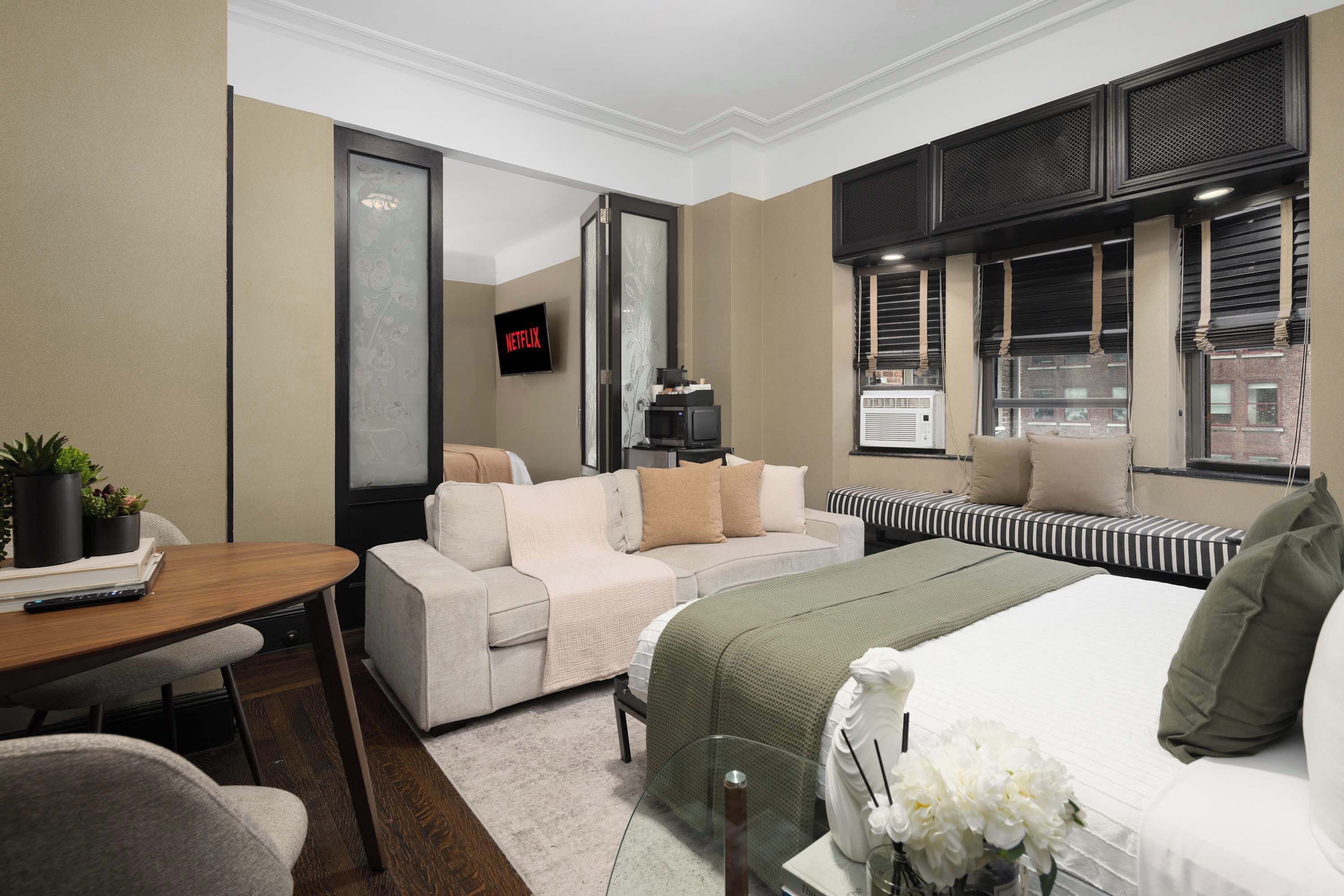 1 bedroom, iron/ironing board, travel crib, free WiFi