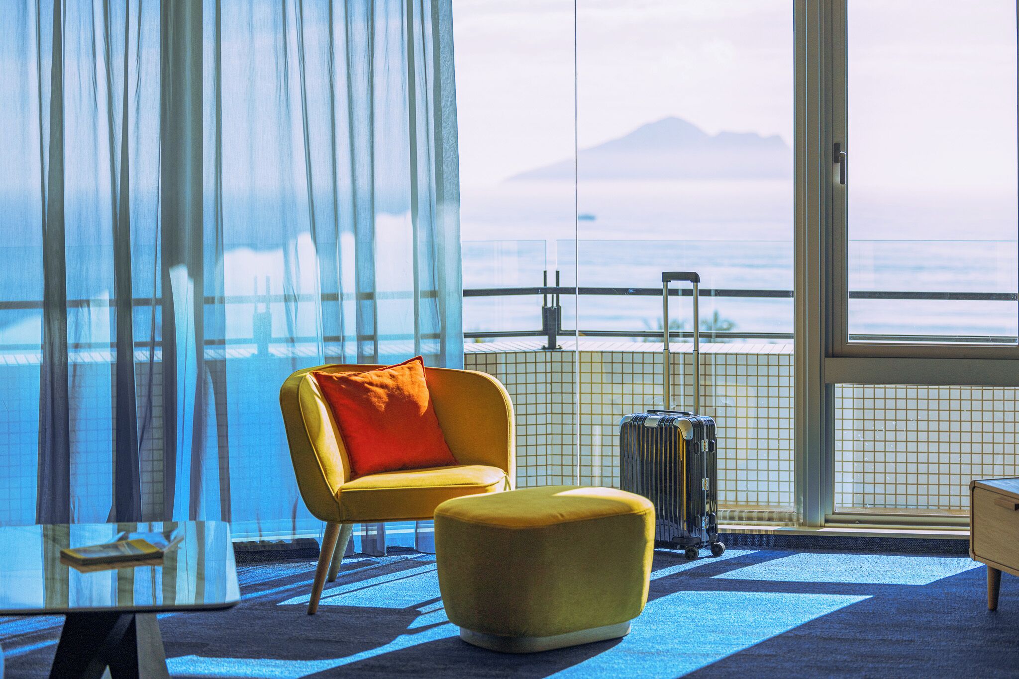 Superior suite, uitzicht op zee | Een kluis op de kamer, verduisterende gordijnen, geluiddichte muren