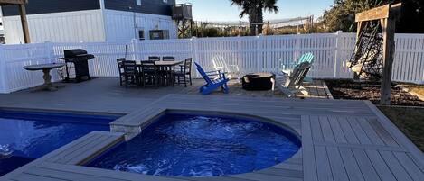 Family House, Private Bathroom, Ocean View (Topsail Beach Sunsets) | Outdoor pool