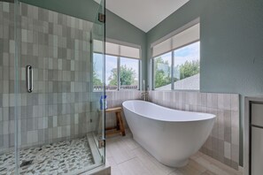 Hair dryer, towels, soap, toilet paper - Cedar Park Resort-Style Retreat, Massive Pool & Backyard Fun (Cedar Park)