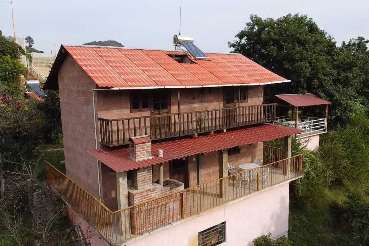 Kabin Keluarga, patio, pemandangan kebun