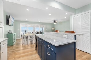 Fridge, microwave, oven, stovetop - Remodeled Retreat | 4BR w/ Dock & Outdoor Shower (Ocean City)