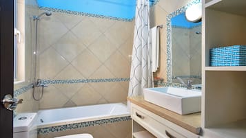 Towels, soap, toilet paper