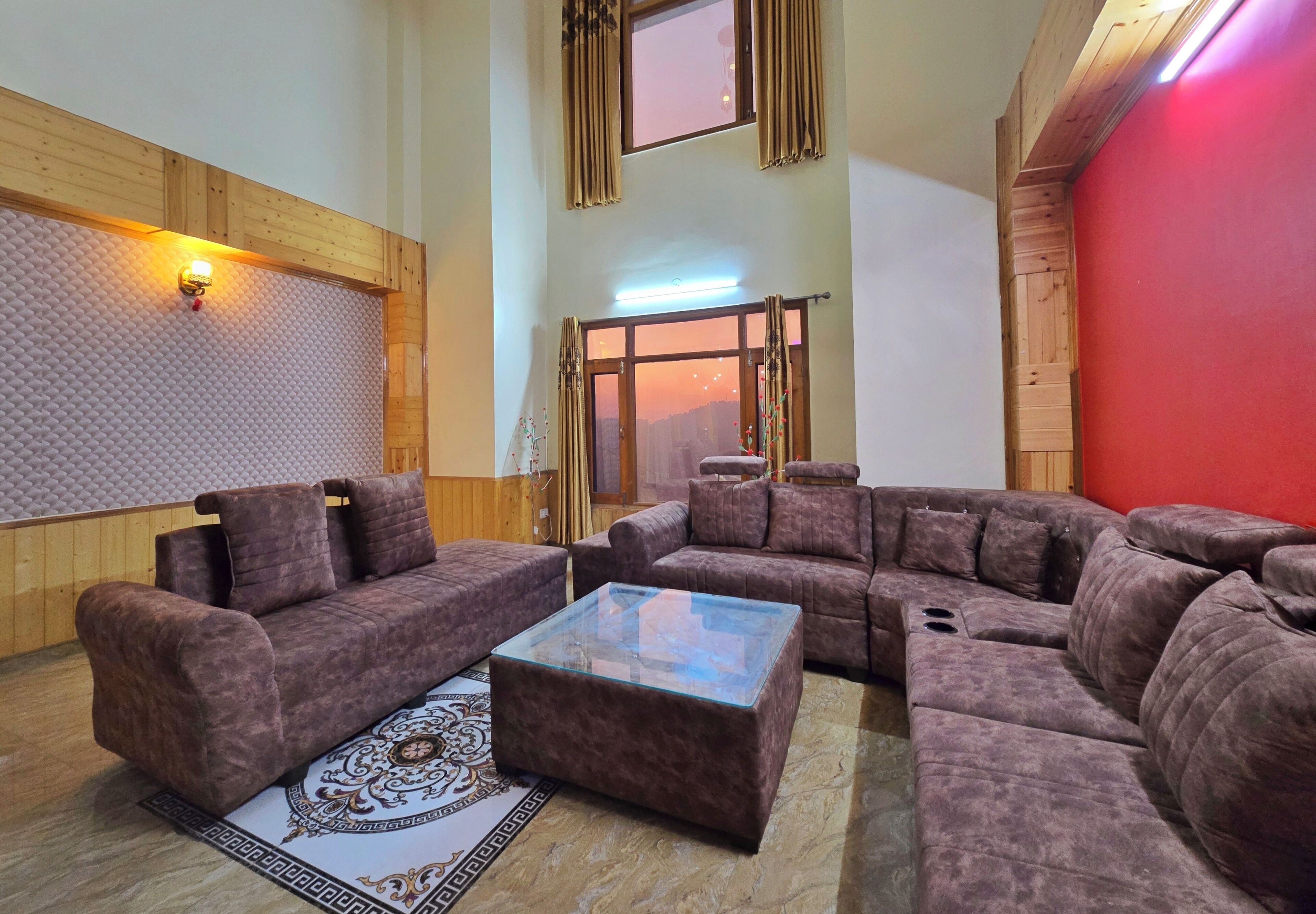 Sittområde i lobbyn