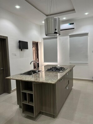 Fridge, microwave, oven, stovetop - 2 Bedroom En-Suite, Wi-Fi, Secured, 24/7 Power (Lekki)