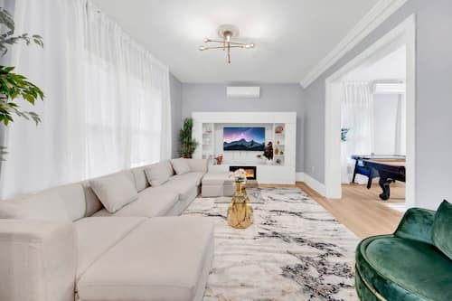 Maison luxueuse, vue sur le jardin | Aire de séjour