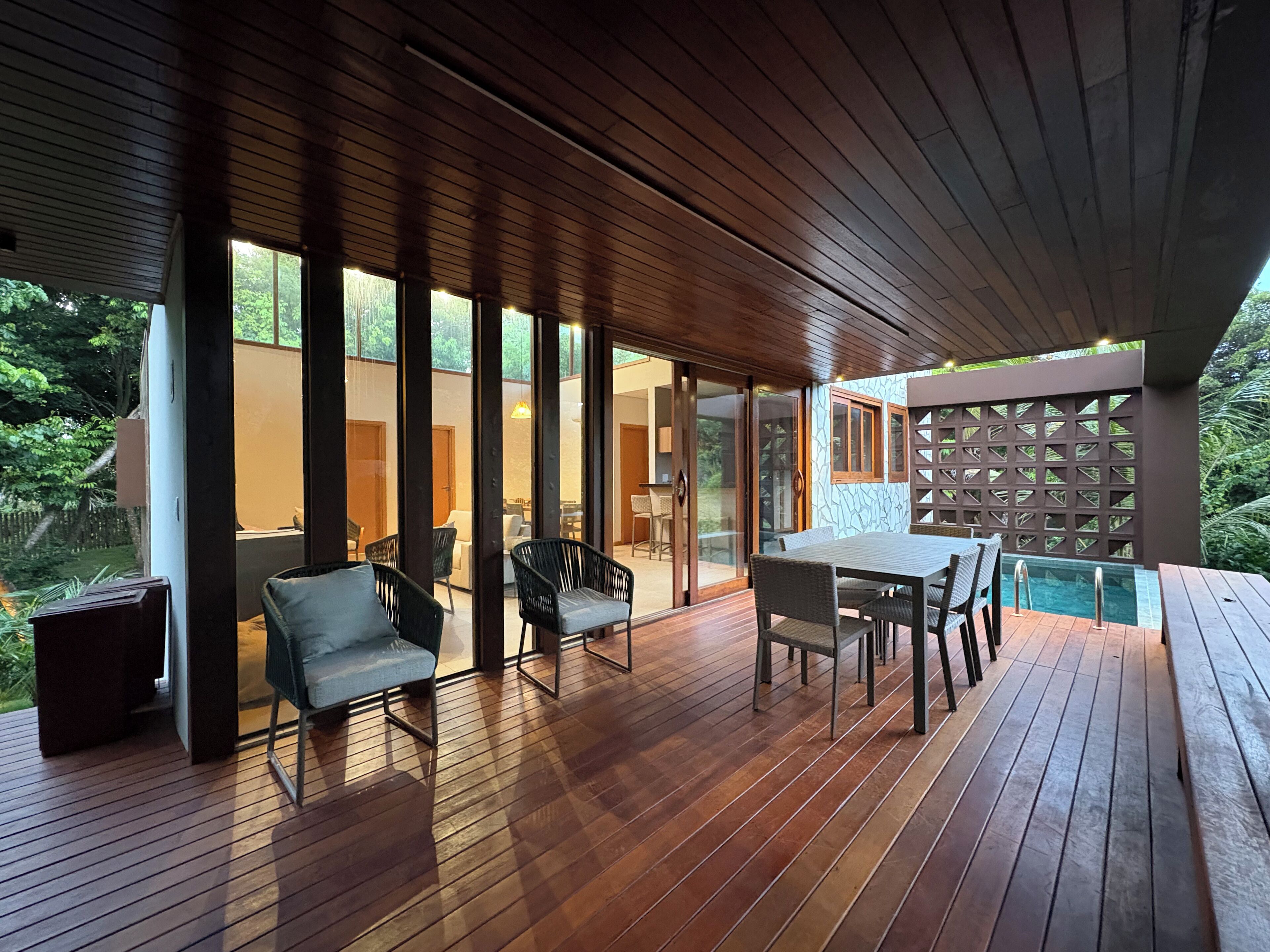 Ferienhaus, Gartenblick | Terrasse/Patio